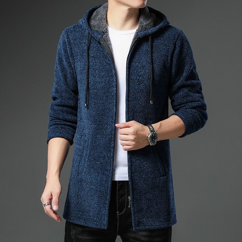 Gemütliche Herren-Strickjacke - Fleecefutter für Wärme