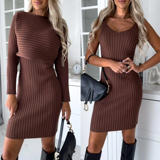 Aileen - Ärmelloses Kleid mit Pullover