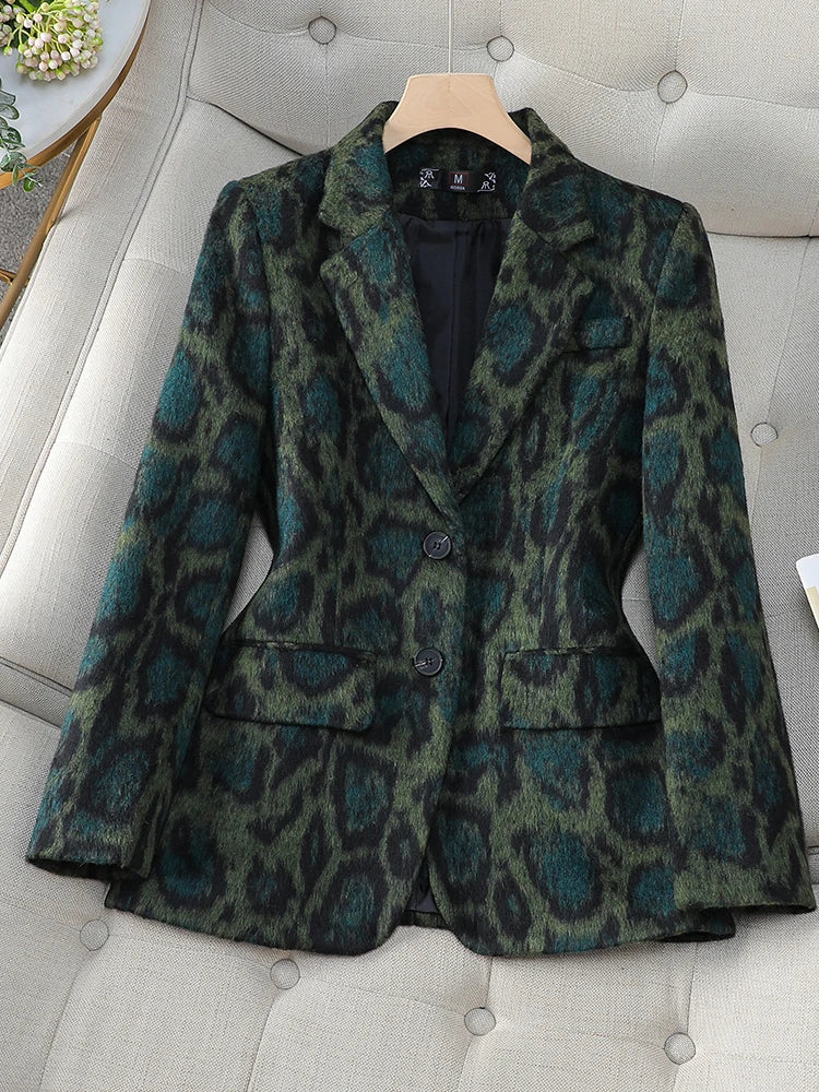 Zeljka - Blazer mit Leopardenmuster für Damen