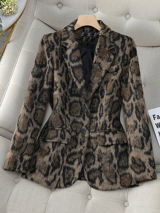 Zeljka - Blazer mit Leopardenmuster für Damen