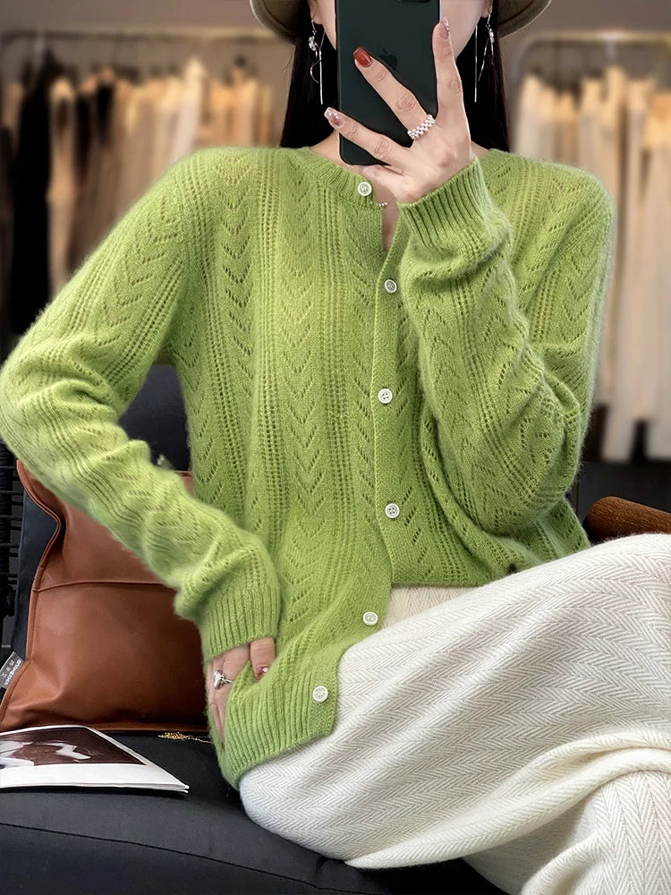 Amira - Strickpullover mit Knopfdetails