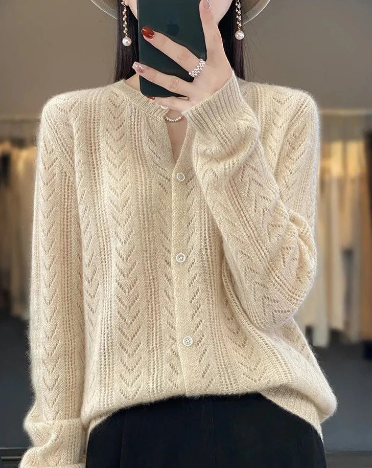 Amira - Strickpullover mit Knopfdetails