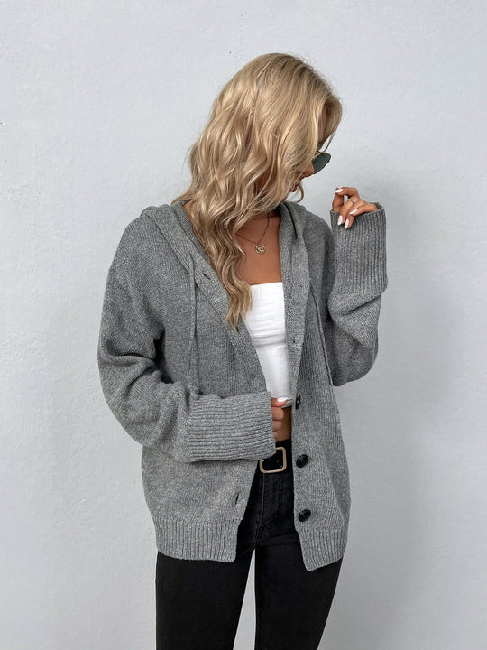 Wren - Damen-Strickjacke - Mit Kapuze