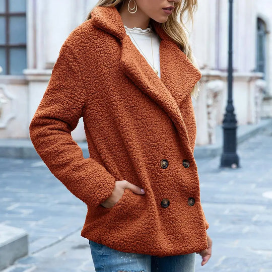 Nela - Teddyjacke kurz und kuschelig warm