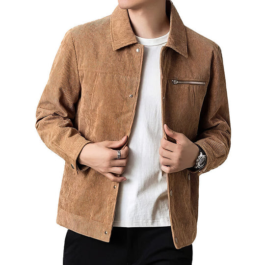 Elegante Cordjacke - Klassische Übergangsjacke für Herren