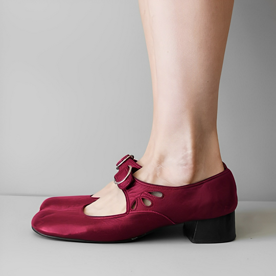 Giselle - Elegante flache Schuhe mit Schnalle