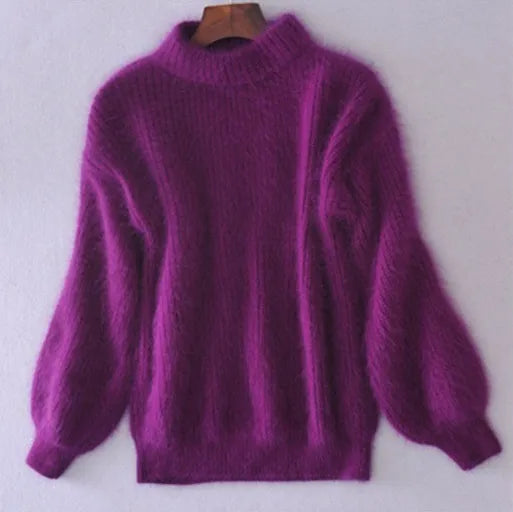 Taylor – Lässig gestrickter Angora-Pullover