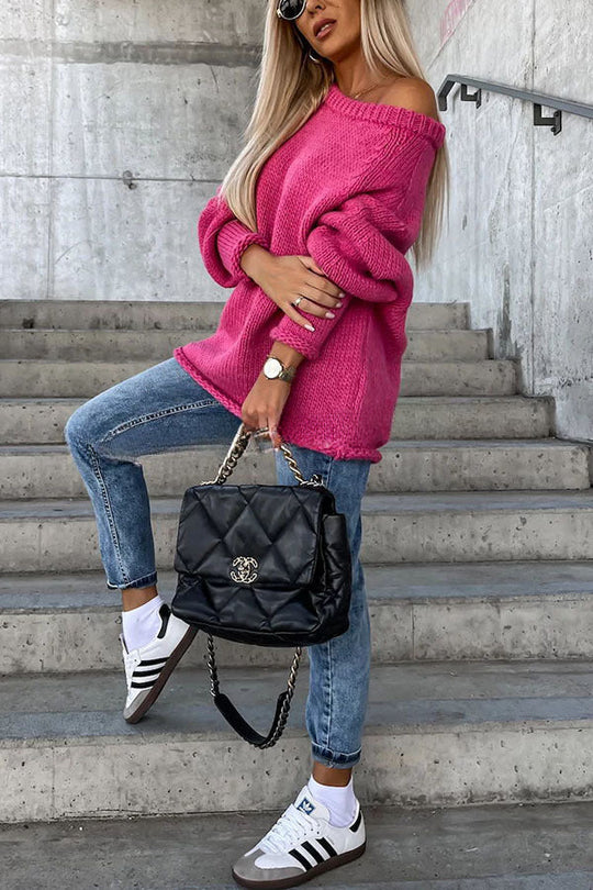 Bianca - Modischer Off-Shoulder Pullover