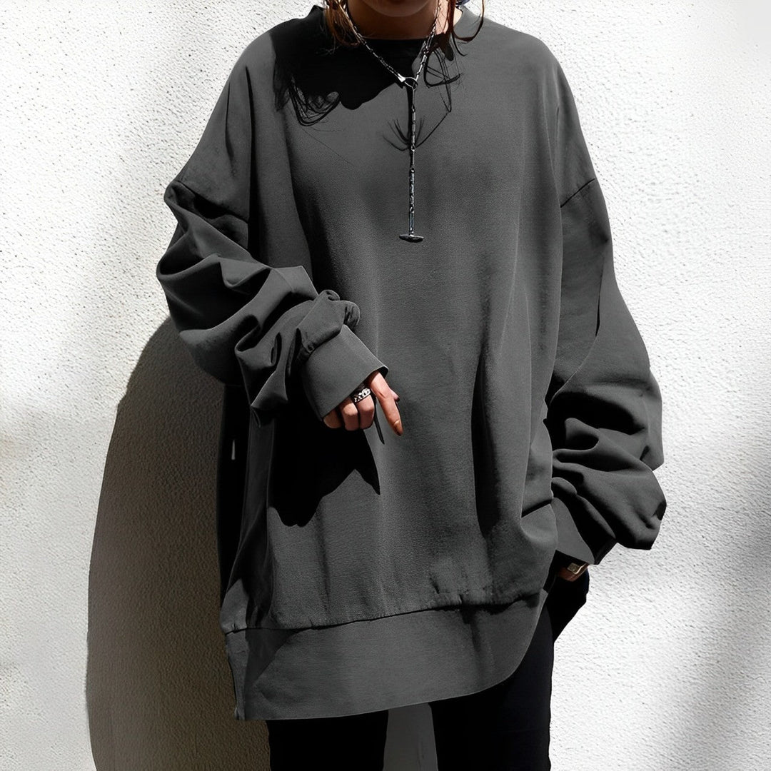 Elinor - Oversize-Pullover mit Rundhalsausschnitt