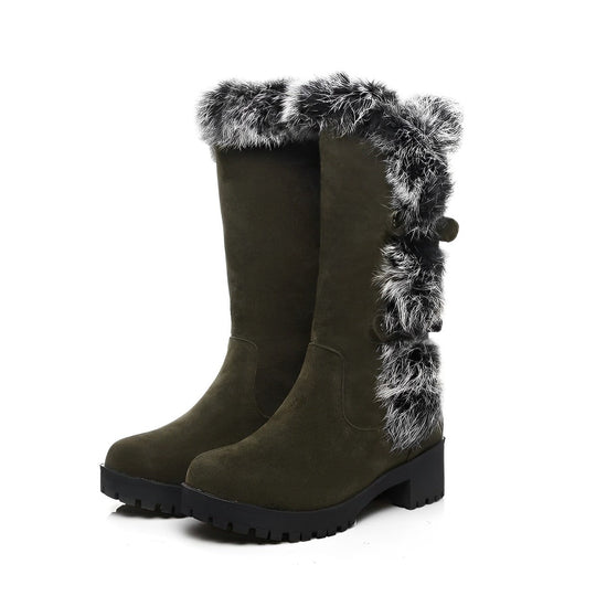 Jasmin - Stilvolle Wildleder-Schneestiefel