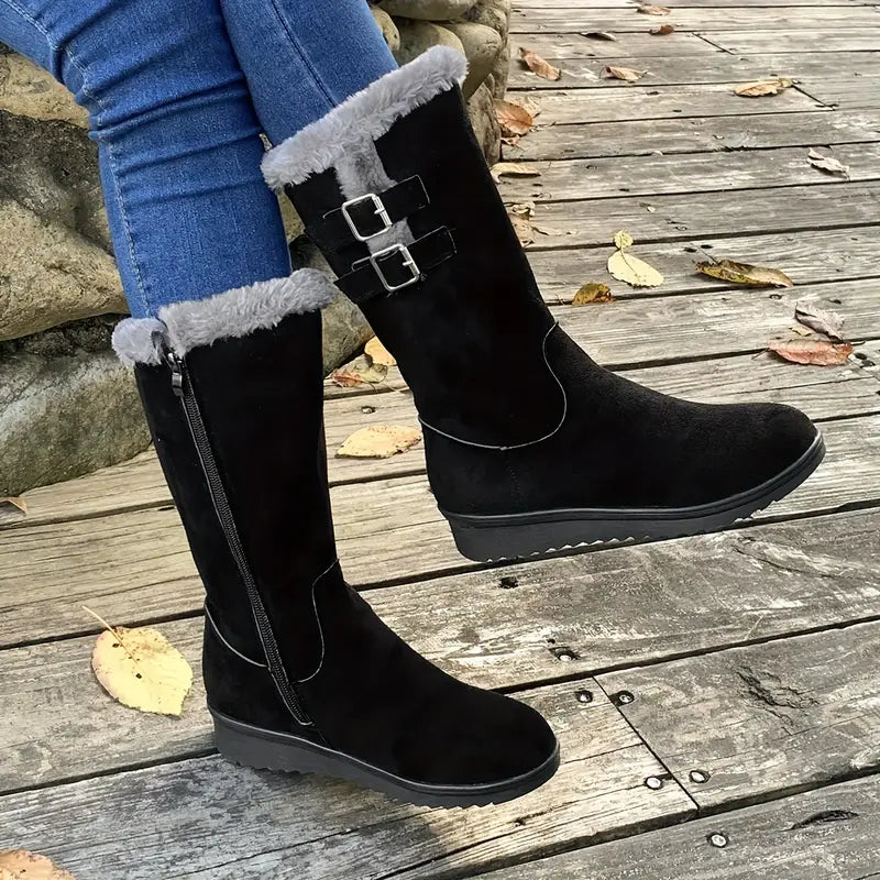 Kiara - Warme Plateaustiefel für trendige Looks