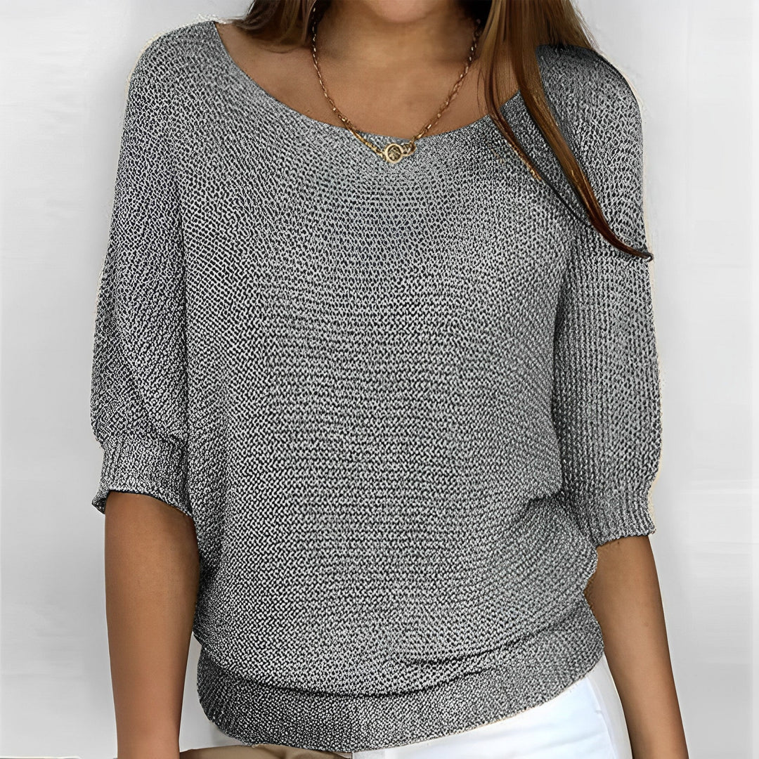 Leonie Elegantes Pullover-Shirt mit Halfterdesign