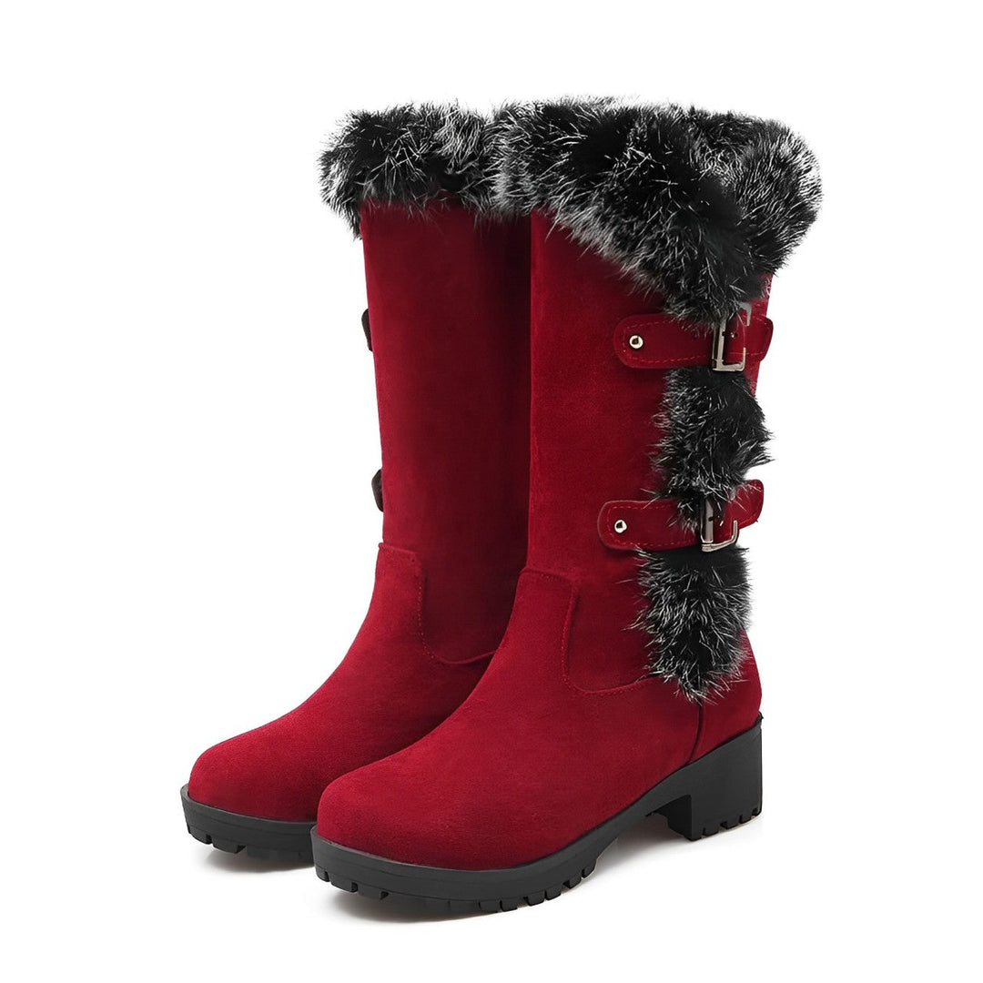 Jasmin - Stilvolle Wildleder-Schneestiefel