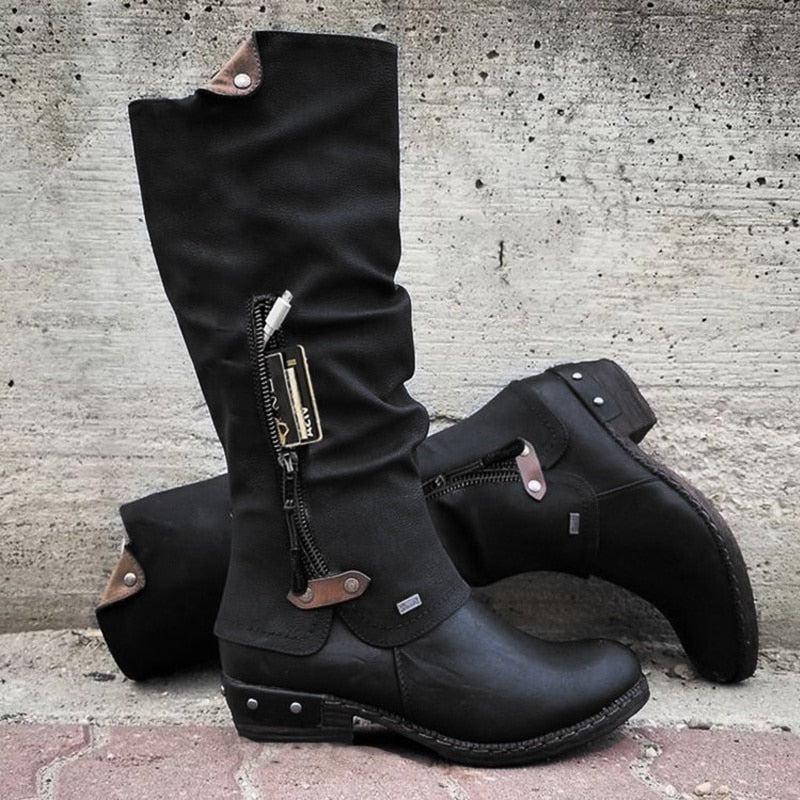 Hana - Hohe Stiefel mit Fach für Damen