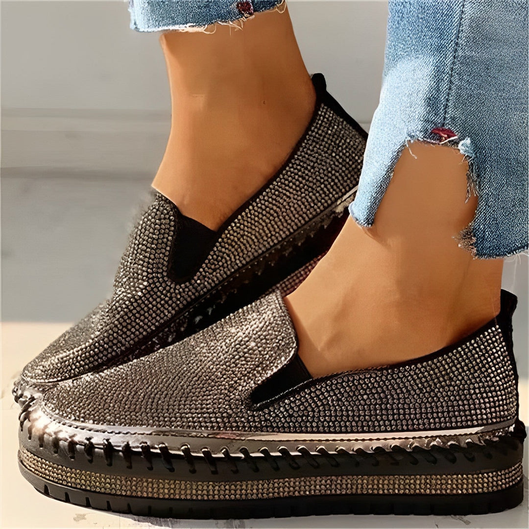 Patricia - Funkelnde Diamant-Loafer