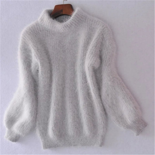 Taylor – Lässig gestrickter Angora-Pullover