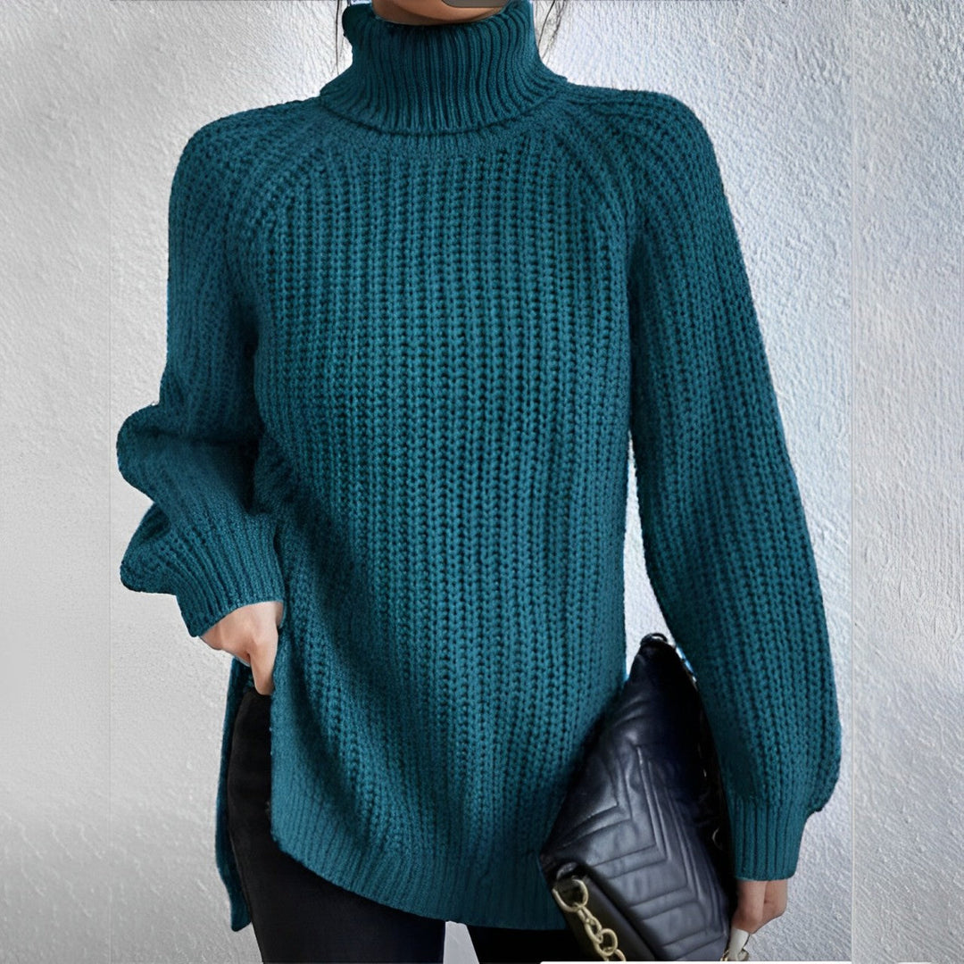 Mellony - Warmer Baumwoll-Rollkragenpullover