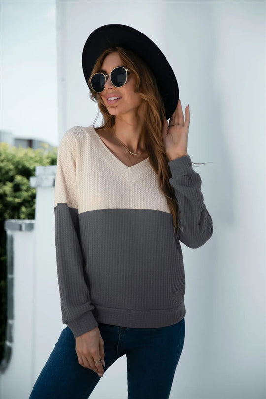 Marissa - Bequemer Pullover im Farbblock-Stil