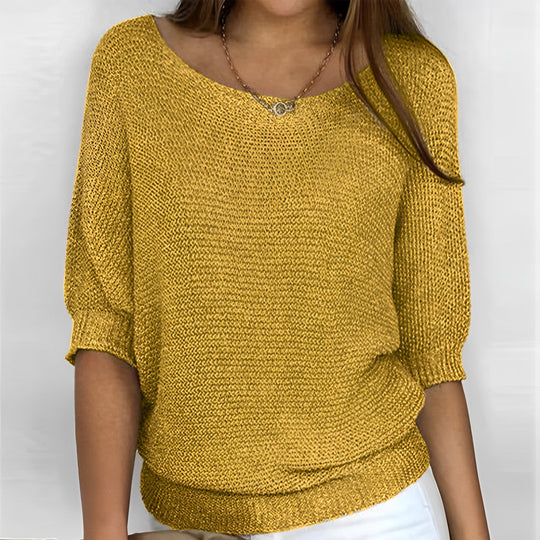 Leonie Elegantes Pullover-Shirt mit Halfterdesign