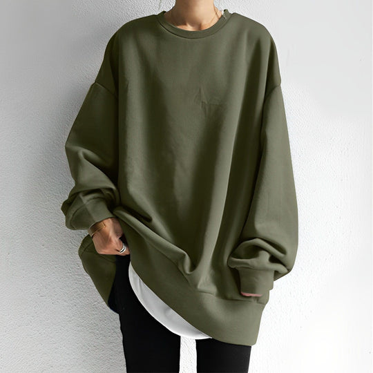 Elinor - Oversize-Pullover mit Rundhalsausschnitt