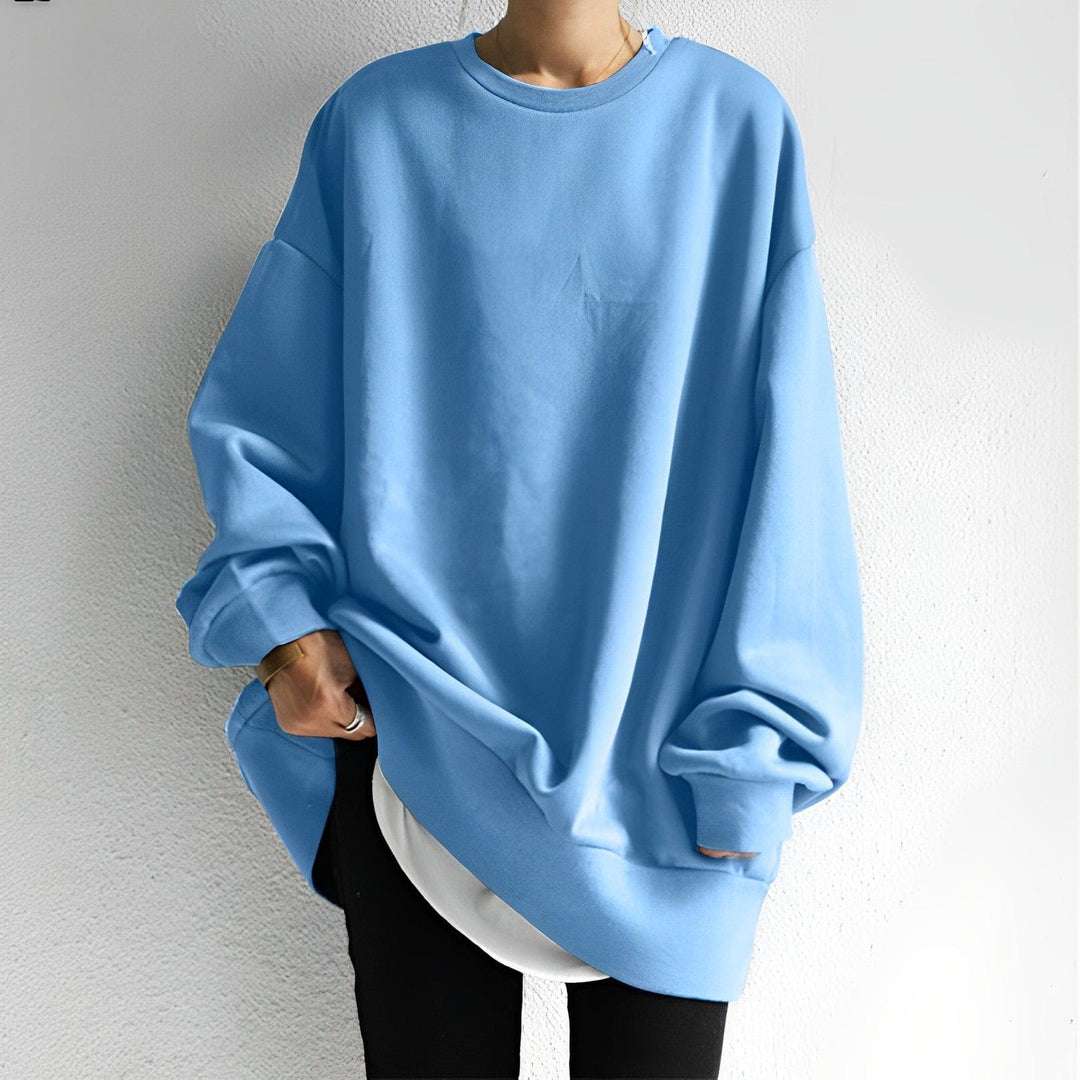 Elinor - Oversize-Pullover mit Rundhalsausschnitt