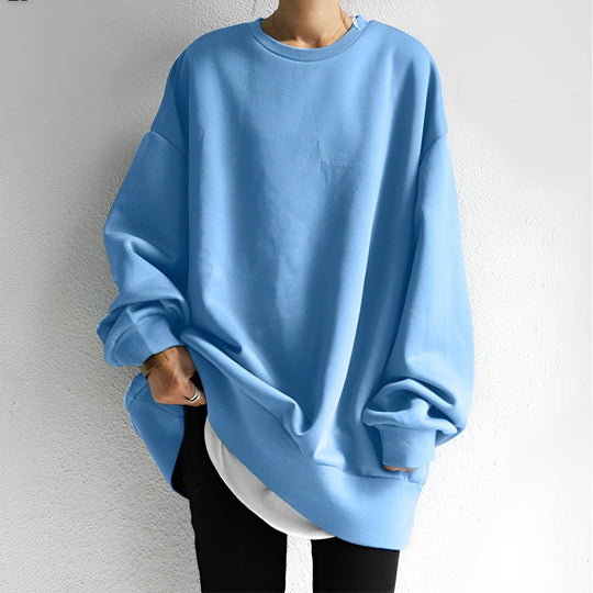 Elinor - Oversize-Pullover mit Rundhalsausschnitt