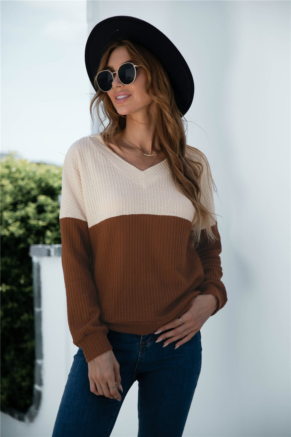 Marissa - Bequemer Pullover im Farbblock-Stil