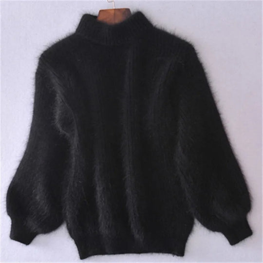 Taylor – Lässig gestrickter Angora-Pullover