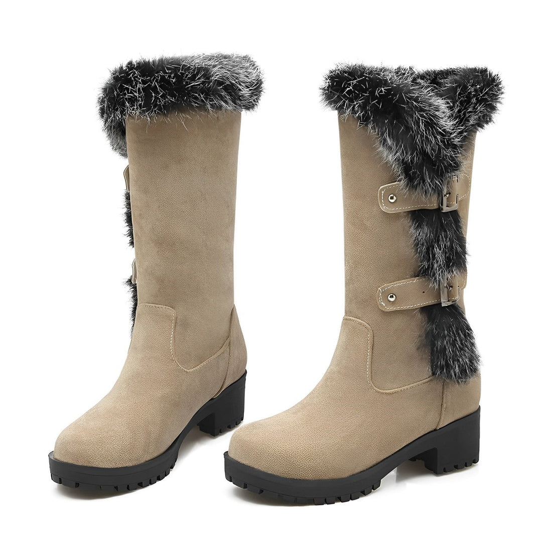 Jasmin - Stilvolle Wildleder-Schneestiefel