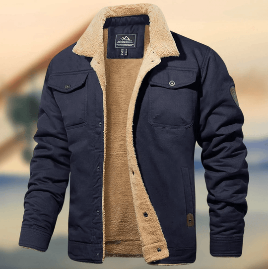 Nordwind - Warme Herrenjacke mit Kragen