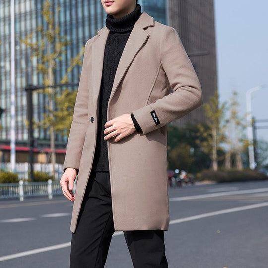 Stilvoller Herren-Trenchcoat - Einreihiges Design