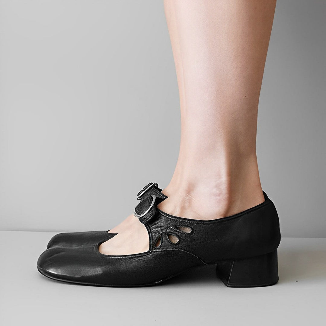 Giselle - Elegante flache Schuhe mit Schnalle