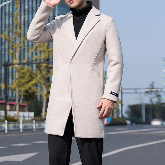 Stilvoller Herren-Trenchcoat - Einreihiges Design