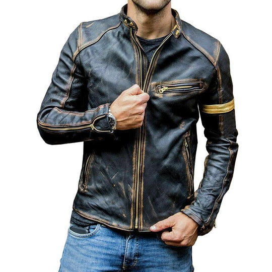 Henry - Vintage-Jacke für Herren mit Stehkragen