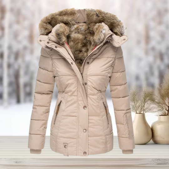 Tessa - Elegante Winter-Pelzjacke mit Kapuze